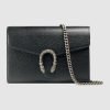 Black Dionysus Mini Chain Leather Bag