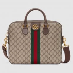 Ophidia GG Briefcase In Soft GG Supreme Canvas