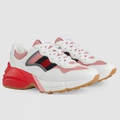 Women's Rhyton Pink Mesh Sneakers