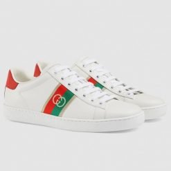 Women's White Ace Interlocking