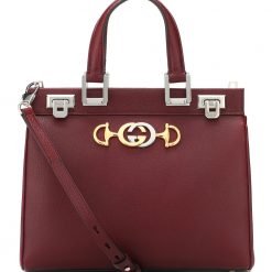 Zumi Small leather tote Red P00378196