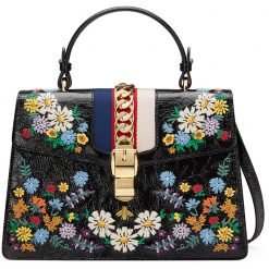 Sylvie Medium Floral Leather NMV3PL4