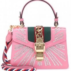 Sylvie Mini satin shoulder Pink P00300932