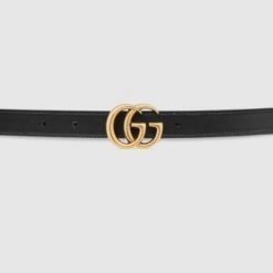 Double G buckle double-sided narrow belt