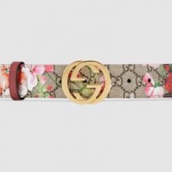 GG Blooms print belt