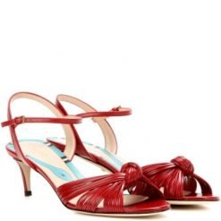 Gucci Leather 6cm sandals Red P00204715