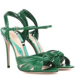 Gucci Leather 11.5cm sandals Green