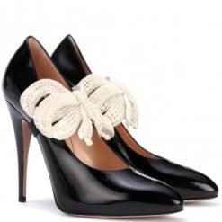 Gucci Embellished leather pumps Black