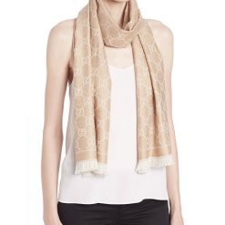 GG Pattern Scarf Ecru Beige N4087050322872