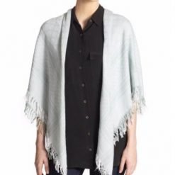 GG Pattern Shawl White-Sky Blue N408781270658