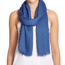 Gucci Caligula Wool & Silk Scarf Periwinkle N408736553270