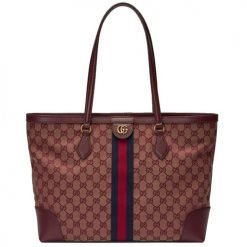 Ophidia webbing MM Tote Bag 631685