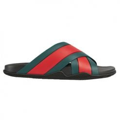 Mens rubber sandals with webbing