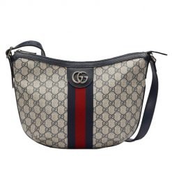 Ophidia GG small shoulder bag Beige blue