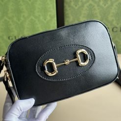GG Gucci Horsebit 1955 Camera bag black 60196