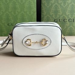 GG Gucci Horsebit 1955 Camera bag white 60196