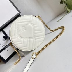 GG 550154 Marmont Mini Shoulder White
