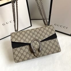 GG 400249 Dionysus Diamond Buckle Shoulder Black